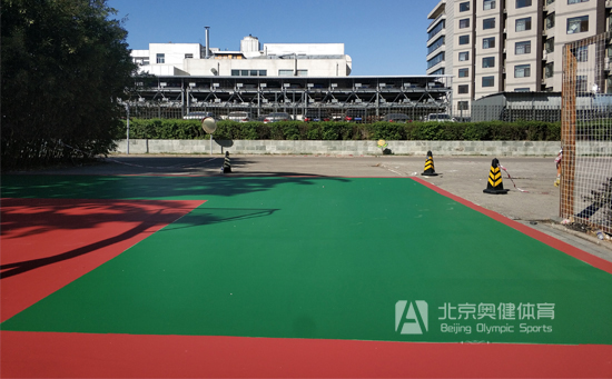 塑膠籃球場(chǎng)建造