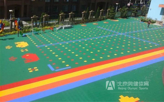 彈力魔方運動地板操場