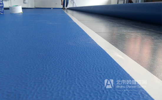 室內(nèi)布紋pvc運(yùn)動地板施工圖