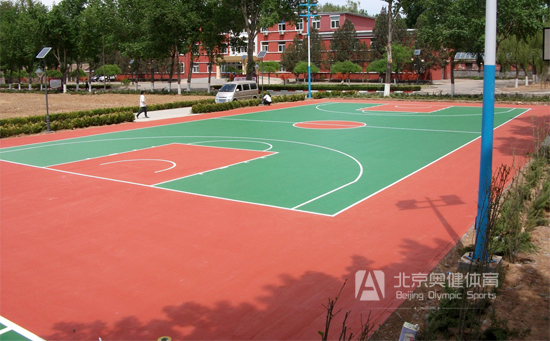 部隊硅pu籃球場