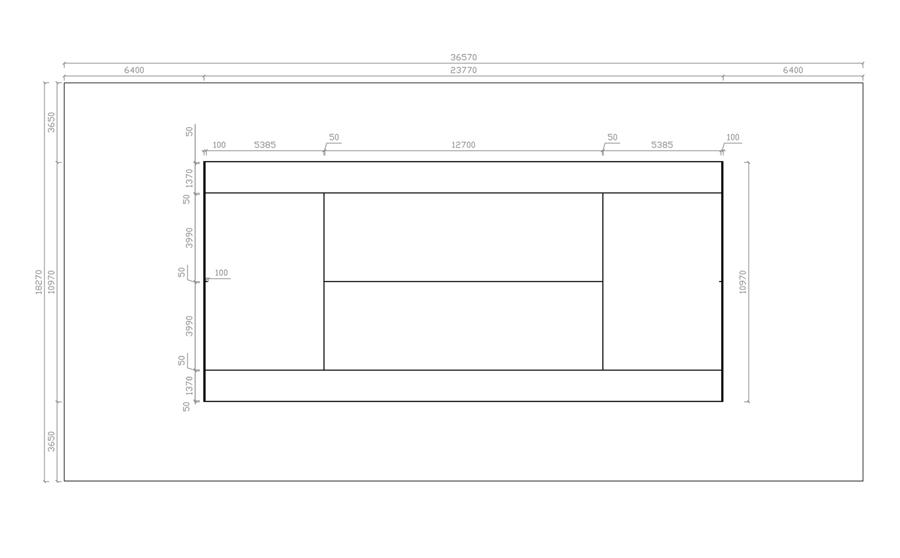 網(wǎng)球場場地尺寸