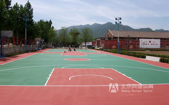 部隊(duì)塑膠籃球場(chǎng)施工