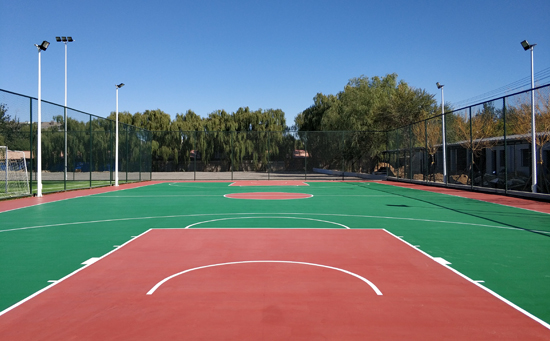 單位硅pu籃球場圖片