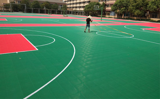 學校4片懸浮地板籃球場圖片