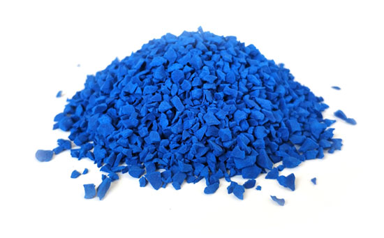 藍色塑膠跑道顆粒如何選