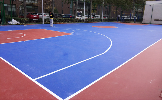 企業(yè)塑膠籃球場圖片
