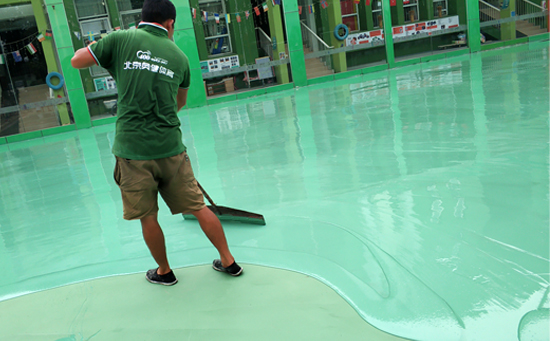 硅pu塑膠籃球場(chǎng)材料