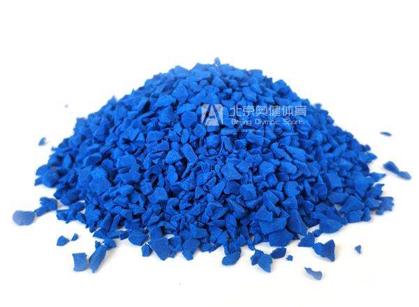健身步道藍(lán)色epdm顆粒